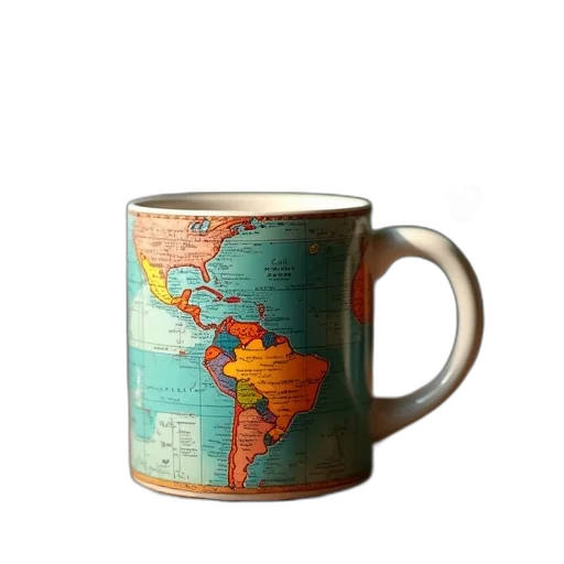 worldtraveler, coffee, mug, globe transparent PNG cut-out
