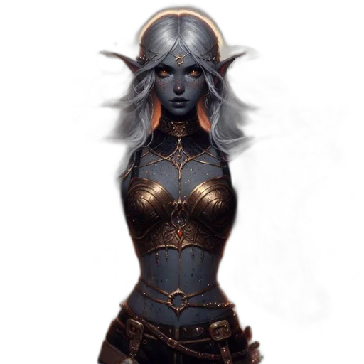 dress, jewelry, staff, mask transparent PNG cut-out