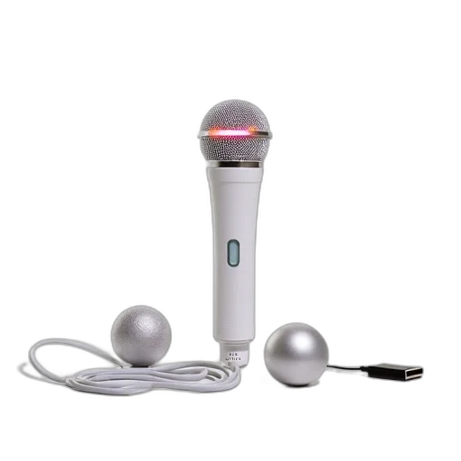 staff, robot, white, microphone transparent PNG cut-out