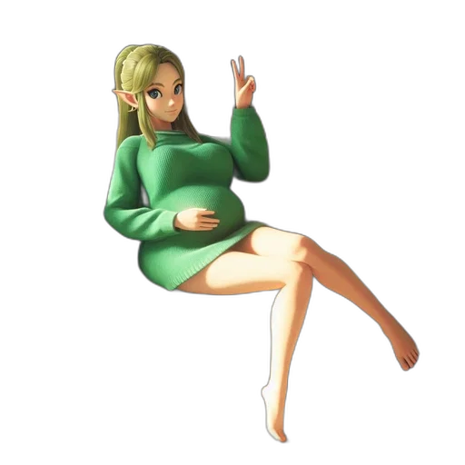 dress, staff, pixel art, concept art transparent PNG cut-out