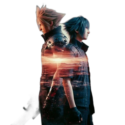 jacket, concept art, cyberpunk, fantasy art transparent PNG cut-out