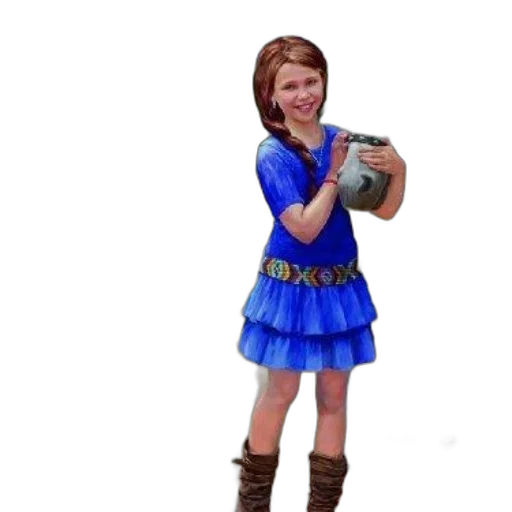 dress, staff, weapon, 3d render transparent PNG cut-out