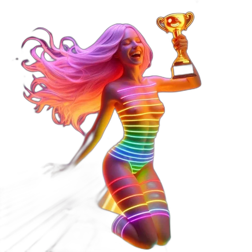 dress, hair, concept art, 3d render transparent PNG cut-out
