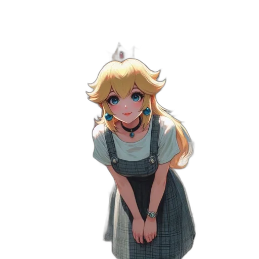 dress, staff, crown, face transparent PNG cut-out