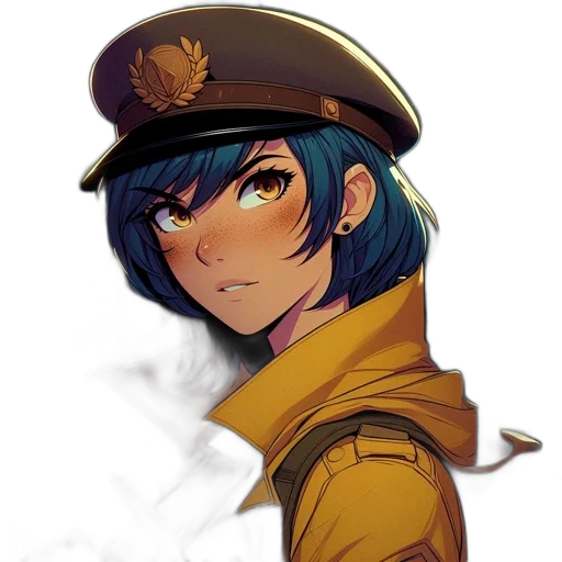 hat, staff, face, weapon transparent PNG cut-out