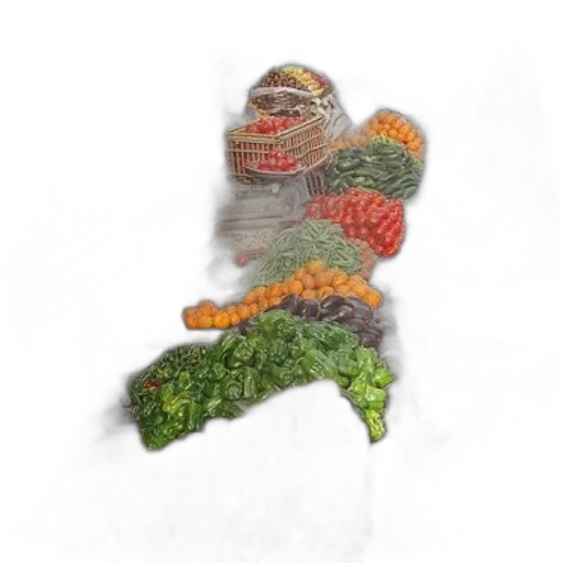 food, staff, hat, creature transparent PNG cut-out