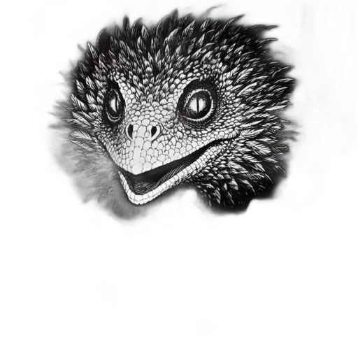 dragon, animal, creature, face transparent PNG cut-out