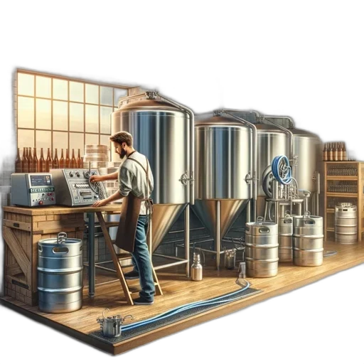 concept art, 3d render, photorealistic, brewery transparent PNG cut-out