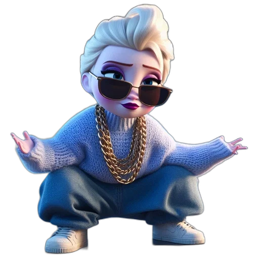 creature, jacket, jewelry, 3d render transparent PNG cut-out