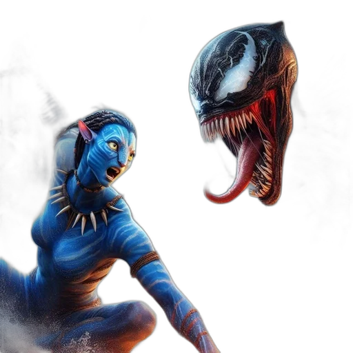 mask, concept art, comic book art, fantasy art transparent PNG cut-out