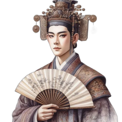 staff, hat, face, crown transparent PNG cut-out