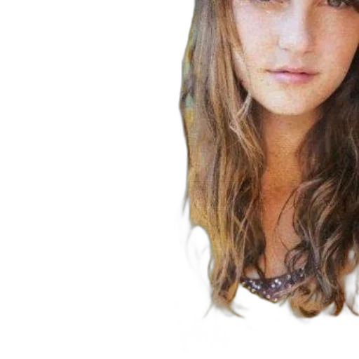 hair, face, hat, dress transparent PNG cut-out