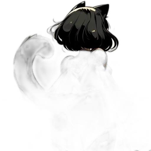 mask, staff, hair, dragon transparent PNG cut-out