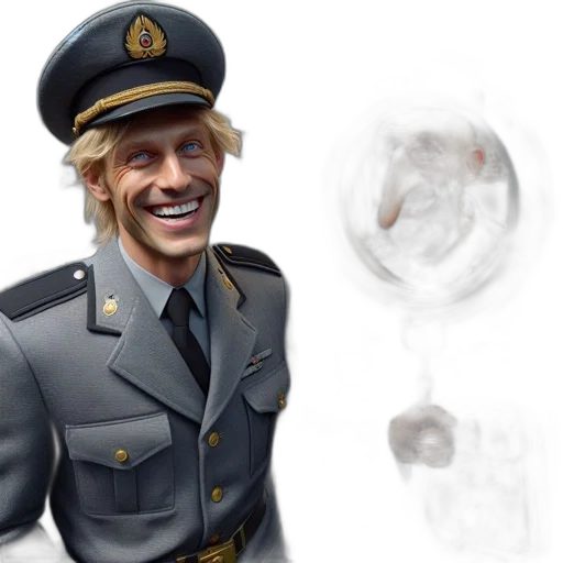 face, hat, staff, jacket transparent PNG cut-out