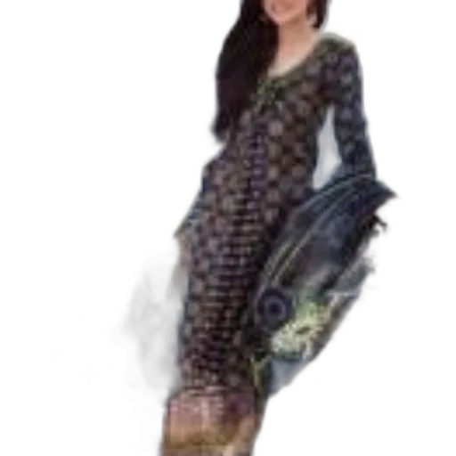 dress, dragon, creature, staff transparent PNG cut-out