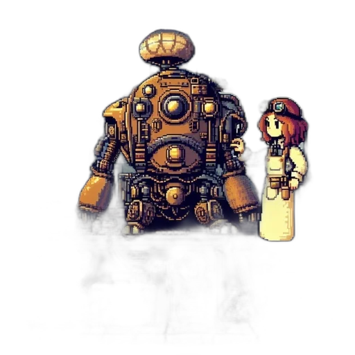 robot, weapon, staff, bottle transparent PNG cut-out