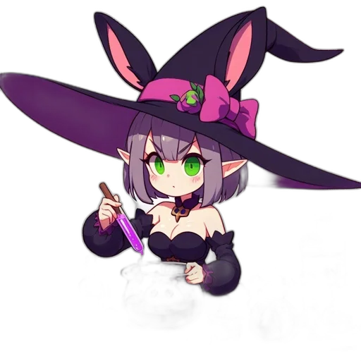 hat, staff, weapon, creature transparent PNG cut-out