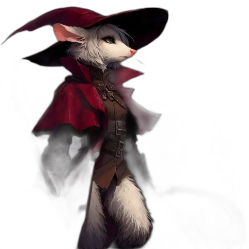 staff, hat, animal, jacket transparent PNG cut-out