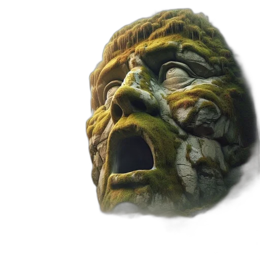 mask, face, creature, dragon transparent PNG cut-out