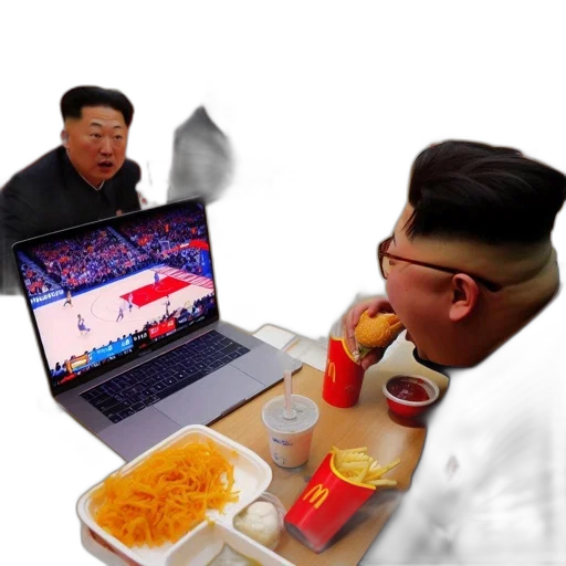 food, pixel art, concept art, vaporwave transparent PNG cut-out