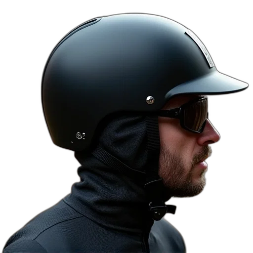 jacket, hat, mask, face transparent PNG cut-out