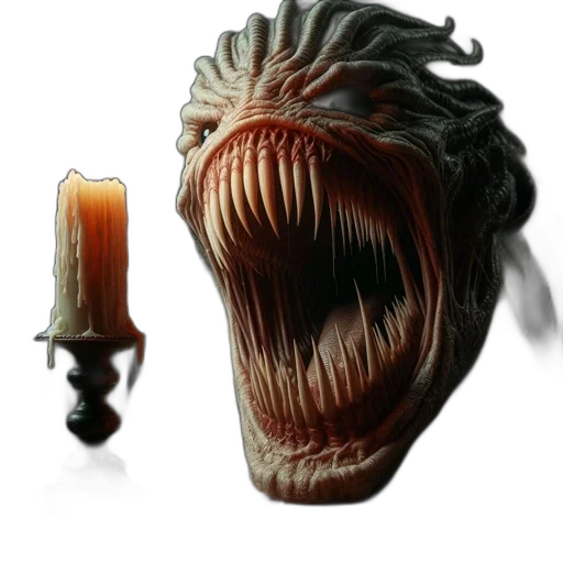 mask, creature, staff, face transparent PNG cut-out