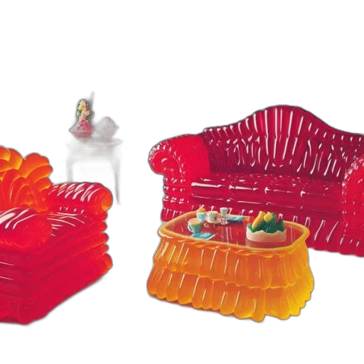 furniture, crown, 3d render, artful transparent PNG cut-out