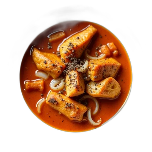 food, bowl, curry, fish transparent PNG cut-out