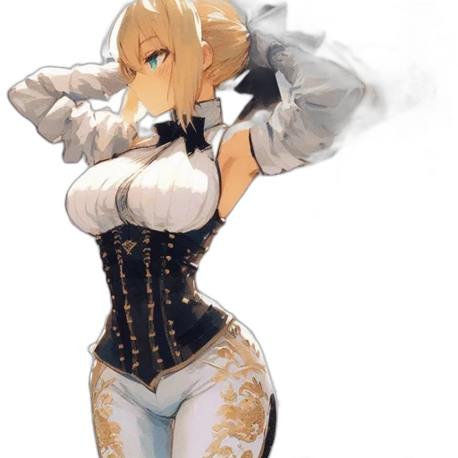 dress, robot, mask, staff transparent PNG cut-out