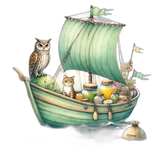 watercolor, concept art, fantasy art, underwater transparent PNG cut-out