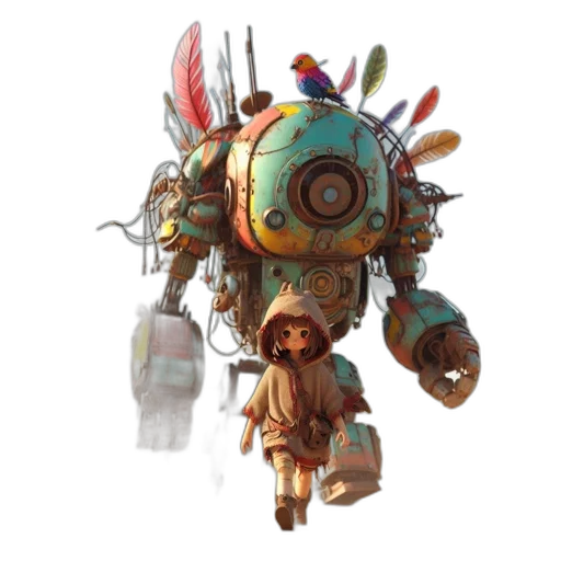robot, weapon, creature, mask transparent PNG cut-out