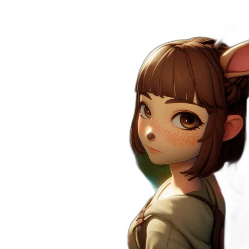 face, creature, mask, staff transparent PNG cut-out