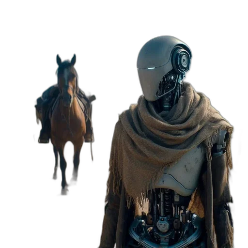 mask, robot, jacket, face transparent PNG cut-out