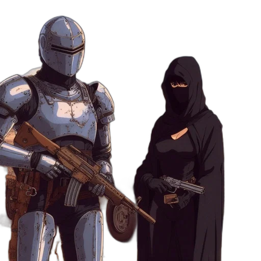weapon, robot, sword, concept art transparent PNG cut-out