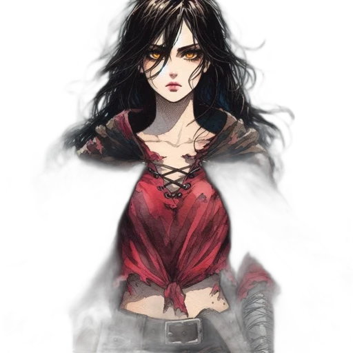 fantasy art, comic book art, concept art, anime transparent PNG cut-out