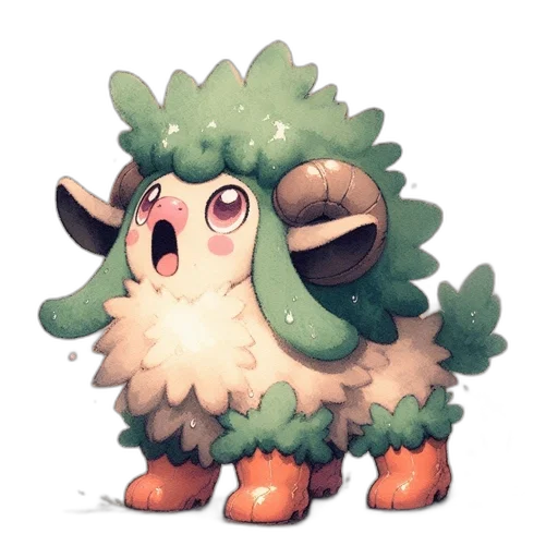 creature, animal, staff, hat transparent PNG cut-out