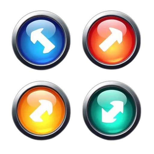 3d render, concept art, collection, four transparent PNG cut-out