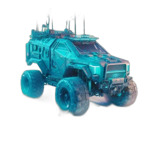 car, robot, weapon, concept art transparent PNG cut-out