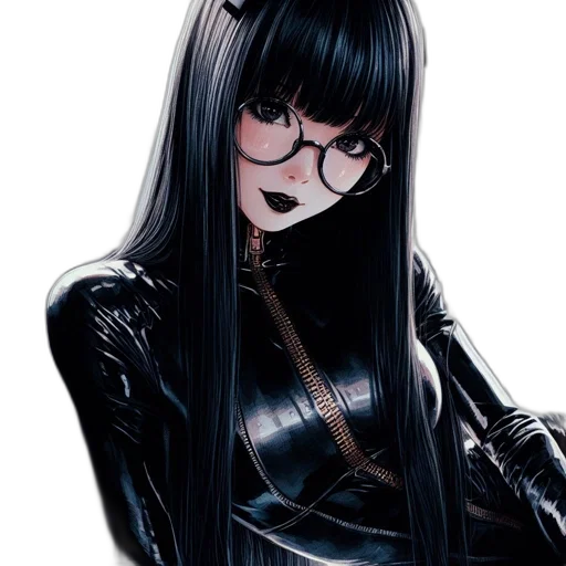 hair, jacket, mask, face transparent PNG cut-out
