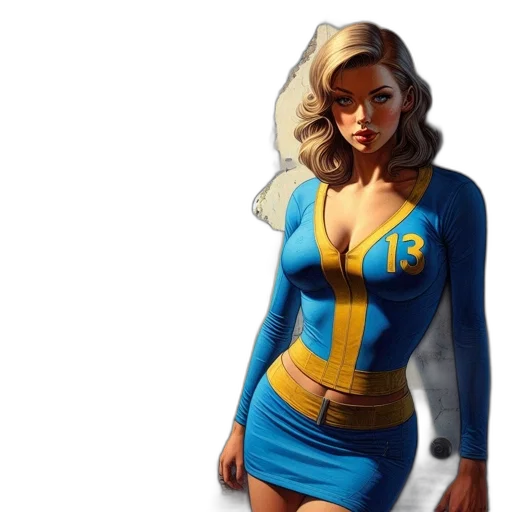 jacket, comic book art, concept art, fantasy art transparent PNG cut-out