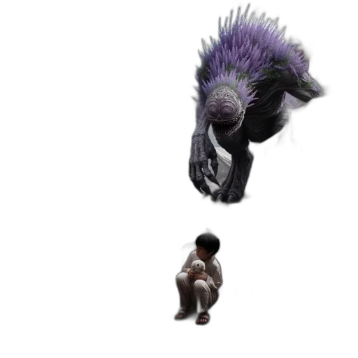 creature, dragon, animal, hair transparent PNG cut-out