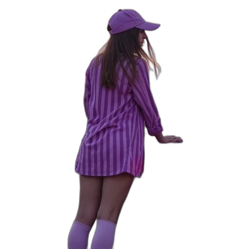 dress, hat, jacket, staff transparent PNG cut-out