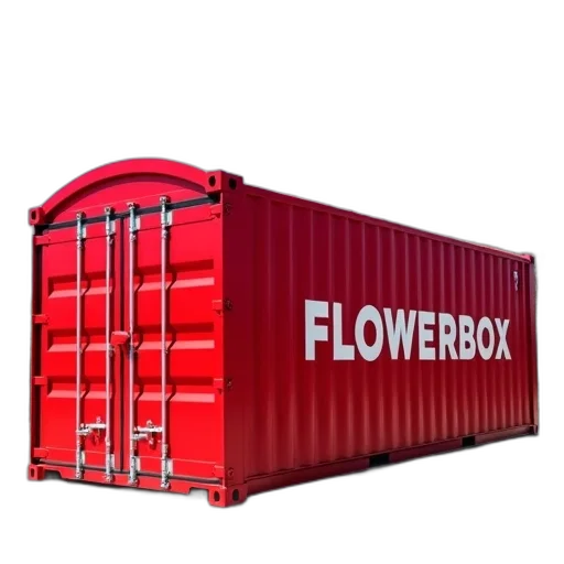 flower, furniture, 3d render, red transparent PNG cut-out
