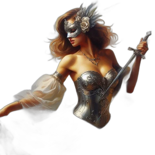 fantasy art, concept art, comic book art, photorealistic transparent PNG cut-out