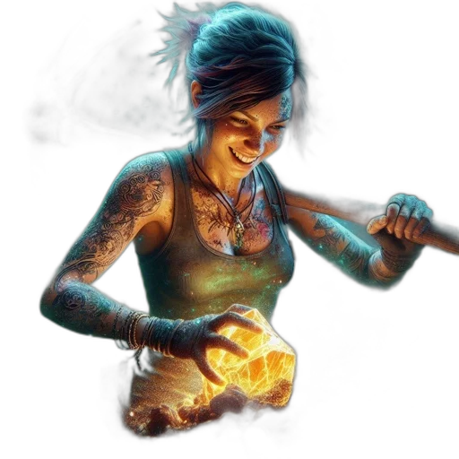 concept art, fantasy art, photorealistic, comic book art transparent PNG cut-out