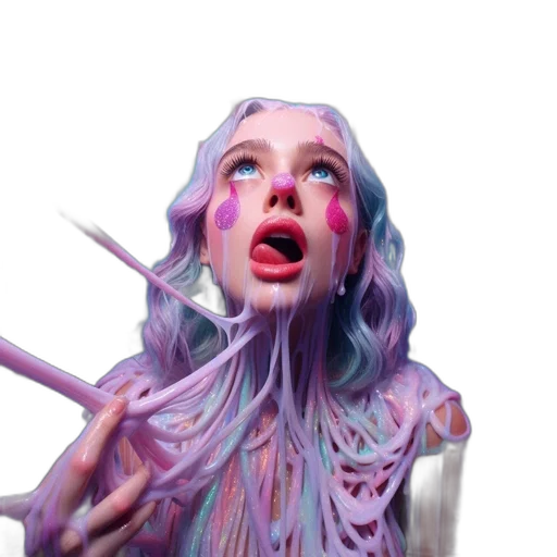 creature, face, hair, concept art transparent PNG cut-out