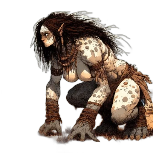 creature, animal, hair, concept art transparent PNG cut-out