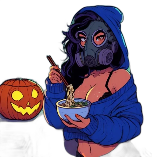 mask, concept art, pixel art, cartoon transparent PNG cut-out