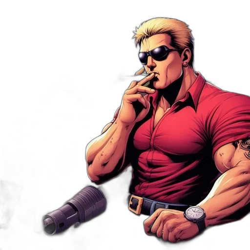 comic book art, concept art, cartoon, cyberpunk transparent PNG cut-out