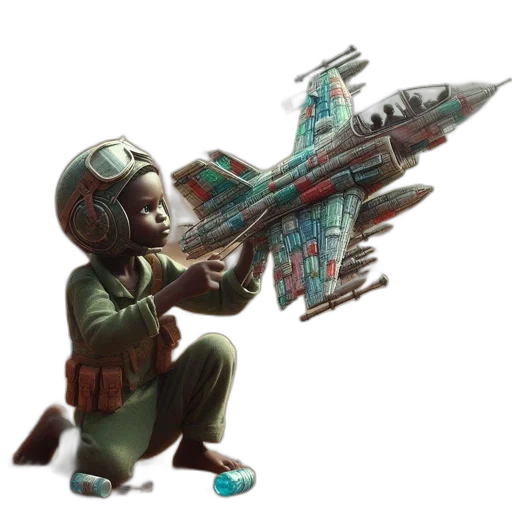 weapon, staff, jacket, robot transparent PNG cut-out